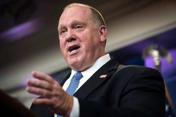 Tom Homan, then-acting director for Immigration and Customs Enforcement, at a White House briefing in 2017.Jabin Botsford / The Washington Post via Getty Images file