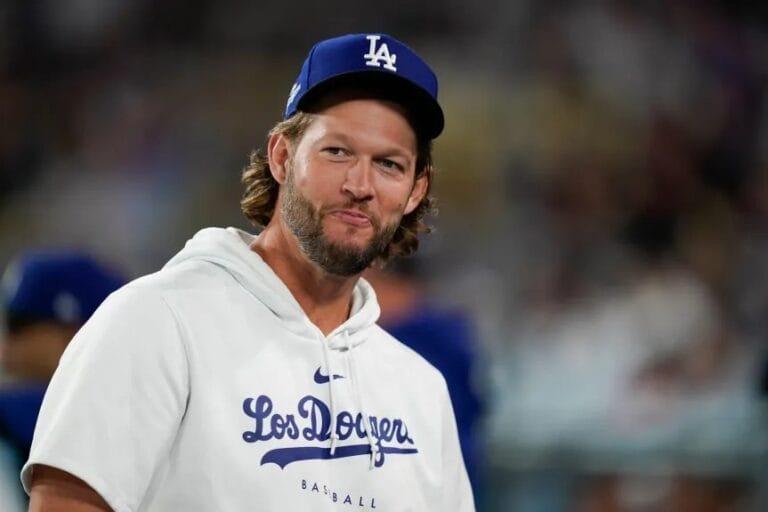 Dodgers Legend Clayton Kershaw Announces Retirement Dodgers pitcher Clayton Kershaw sits in the dugout during a game against the Detroit Tigers on Monday, Sept. 18, 2023, at Dodger Stadium. (AP Photo/Ryan Sun)