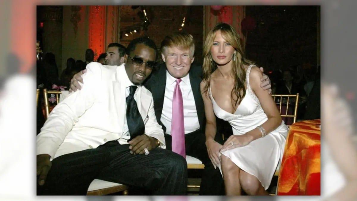 Trump Claims P. Diddy Reached Out After Sentencing, Mentions Possible Pardon Discussion Donald and Melania Trump with Sean 'Diddy' Combs