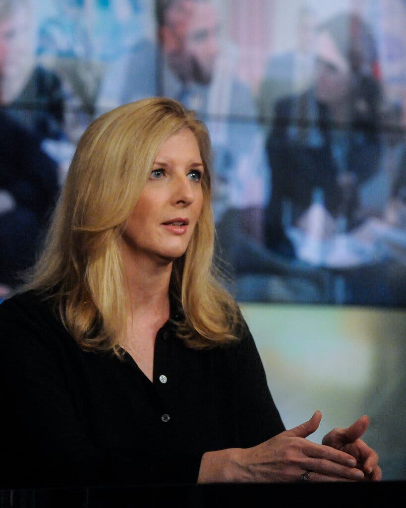 Goldman Sachs Top Lawyer Resigns After Epstein Ties Surface Kathryn Ruemmler, the general counsel at Goldman Sachs, in 2014. She said Thursday that her responsibility “is to put Goldman Sachs’s interests first.| William B. Plowman/NBC