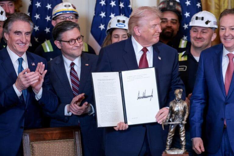 Trump Orders Pentagon to Buy Coal-Generated Power US President Donald Trump holds an executive order on coal-fired power plants during a ceremony at the White House in Washington, DC, on February 11, 2026 | Jonathan Ernst/Reuters