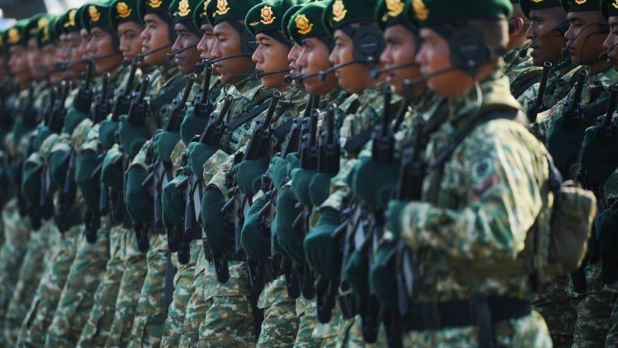 Indonesia Training 8,000 Troops for Gaza Peacekeeping Indonesian soldiers march during a ceremony commemorating the 80th anniversary of the Indonesian Armed Forces in Jakarta, Indonesia. | AP Photo/Tatan Syuflana