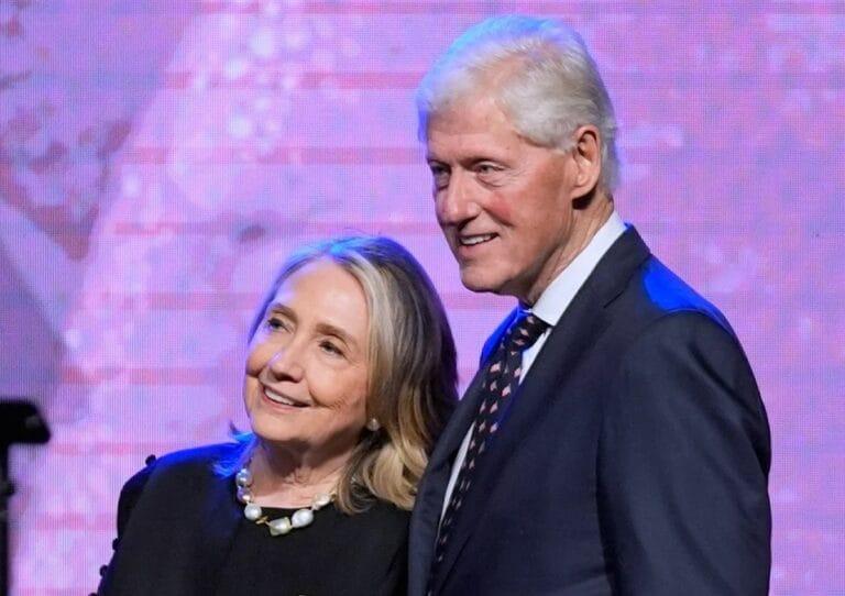 Bill and Hillary Clinton Agree to Testify Before U.S. Congress in Epstein Investigation Former President Bill Clinton, left, and former Secretary of State Hillary Clinton listen as Vice President Kamala Harris delivers a eulogy for U.S. Rep. Sheila Jackson Lee, Aug. 1, 2024, in Houston. (AP Photo/LM Otero, File) | AP