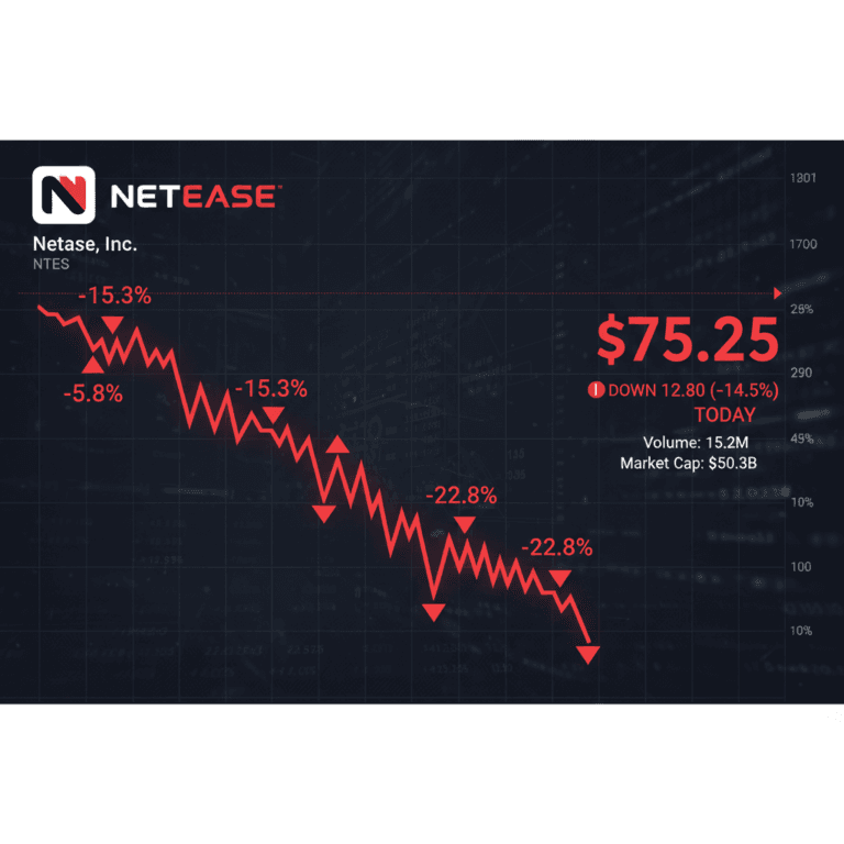 NetEase Shares Slide After Profit Miss, Ripples Hit Gaming and Tech Markets NetEase Shares Slump After Profit Warning | AI Made/SWT Images