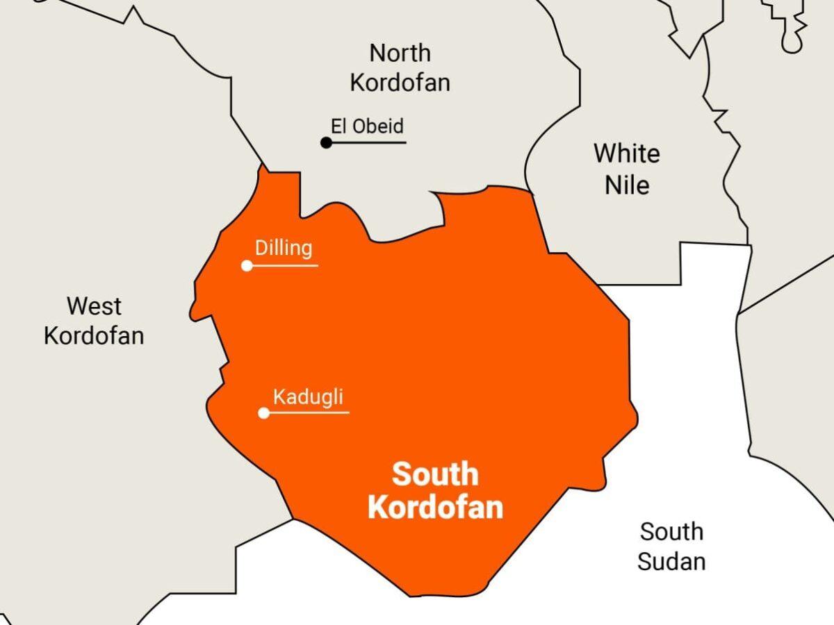 Drone Strike in Sudan’s Kordofan Kills Aid Workers and Civilians Sudan's map showing Kordofan region | Norwegian Refugee Council (NRC)