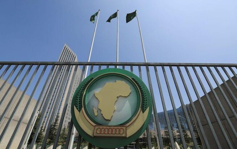 Young Africans’ Protest Against the “Bloc of Old Leaders” at The 39th African Union Summit African Union headquarters in Addis Ababa. REUTERS/Tiksa Negeri