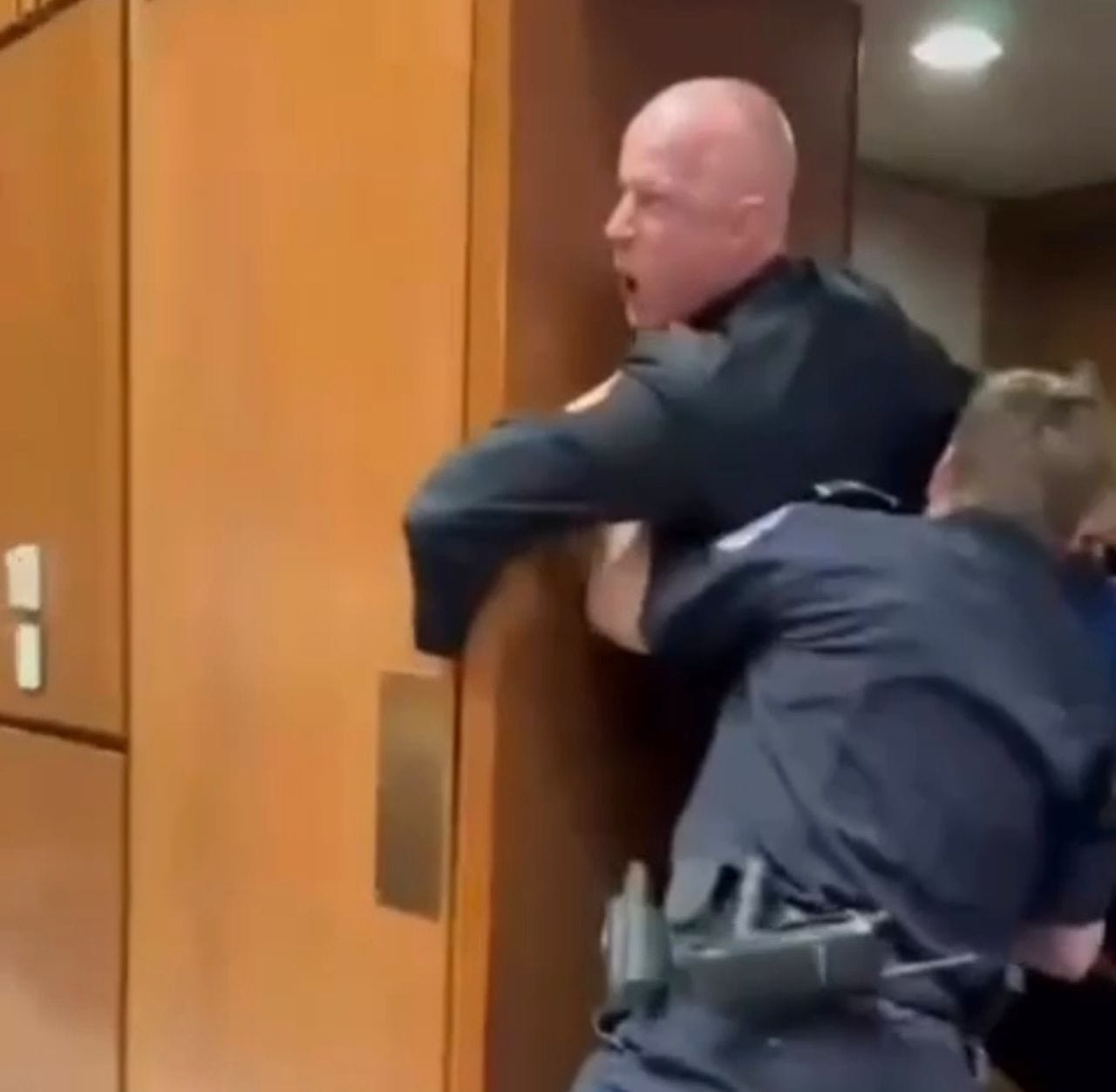 "Nobody Wants to Fight for Israel": U.S. Veteran Arrested, Arm Broken During Senate Protest Sgt. Brian McGinnis, Marine Veteran, dragged out of senate hearing | @instagram