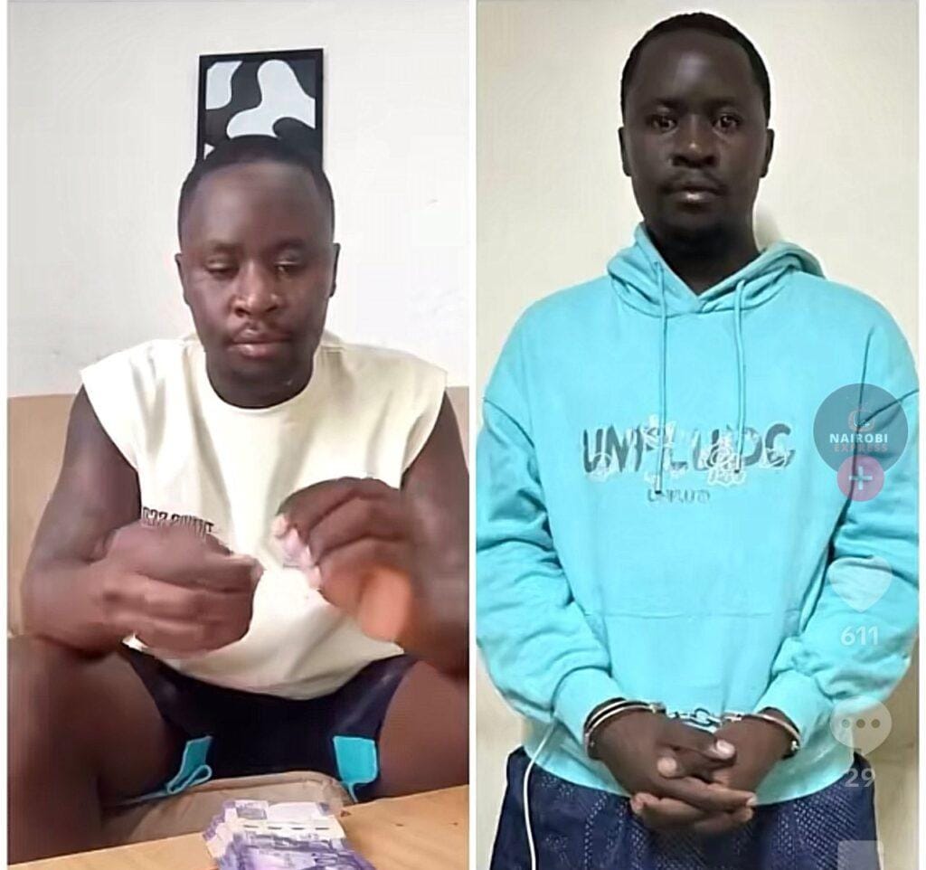 Kenyan Tiktoker Arrested After Filming Himself Tearing KSh100 Note