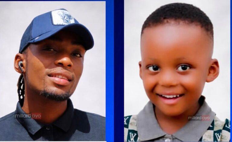 Mahakama ya Iringa yahukumu dereva bajaji kunyongwa kwa kumuua mwanawe wa miaka minne kisa utajiri Joseph Yustino Muhulila (left) was sentenced to death for killing his son Timotheo Joseph (right) | @millardayo/socials