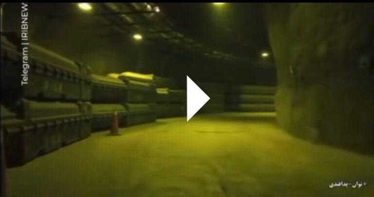 Video of Iran showing underground missile base footage after Trump's claims A cut from video by IRIBNEWS showing missles in an underground storage | IRIBNEWS