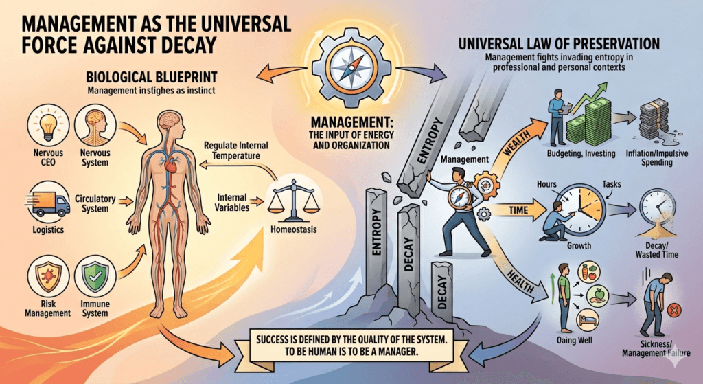 Management: The Universal Force Against Decay
