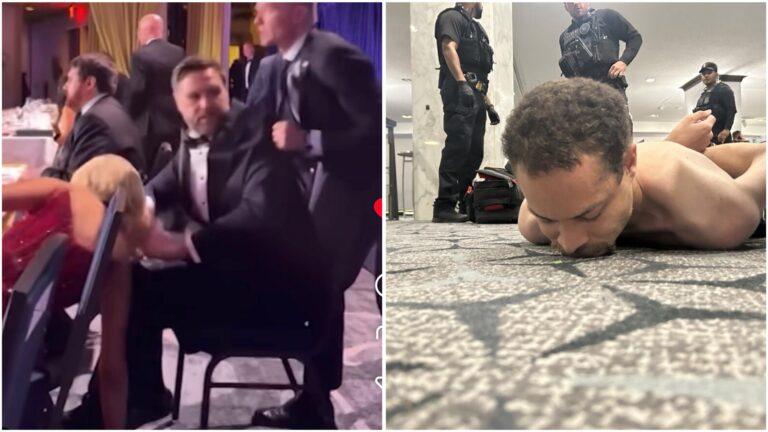 Trump and Vance Rushed Off Stage After Shots Were Fired on Saturday, One Officer Shot A Gunman was detained after shooting at Trump's white house dinner on Saturday