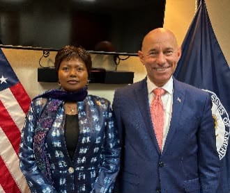 U.S. Tells Rwanda to End Support for M23 and Withdraw Forces From DR Congo Mathilde Mukantabana (L), Rwanda’s Ambassador to the United States with Corey Garcia, U.S. Assistant Secretary of State for African Affairs (R).