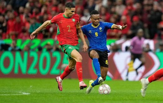 Tanzania Cancels Morocco Friendly After Five Taifa Stars Players Suffer Injuries Morocco's Achraf Hakimi, left, is challenged by Tanzania's Selamani Mwalimu during the Africa Cup of Nations round of 16 soccer match between Morocco and Tanzania in Rabat, Morocco.