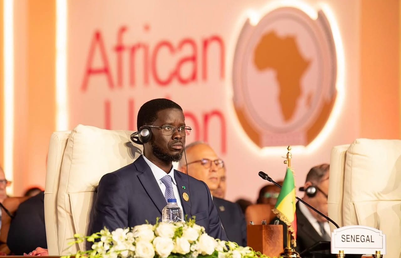 Senegal's President, Bassirou Diomaye Faye presents the latest state of West African integration at the African Union’s eighth Mid-Year Coordination Meeting in El-Alamein, Egypt.