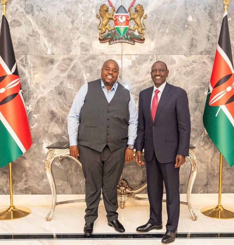 Gachagua Claims Chivayo Held More Than KSh1.5 Trillion for Ruto Before His Death Wicknell Chivayo with William Ruto
