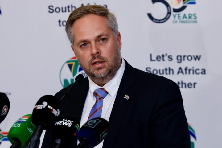South Africa's Minister of Home Affairs, Leon Schreiber