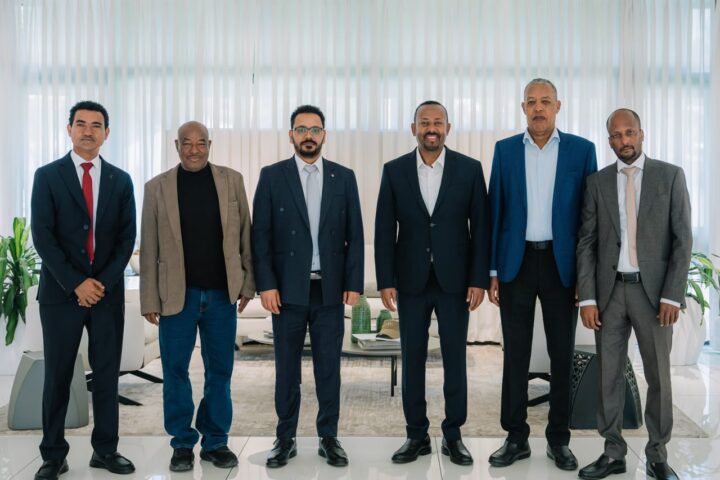 Prime Minister Abiy Ahmed with new selected interim administration officers in Tigray.