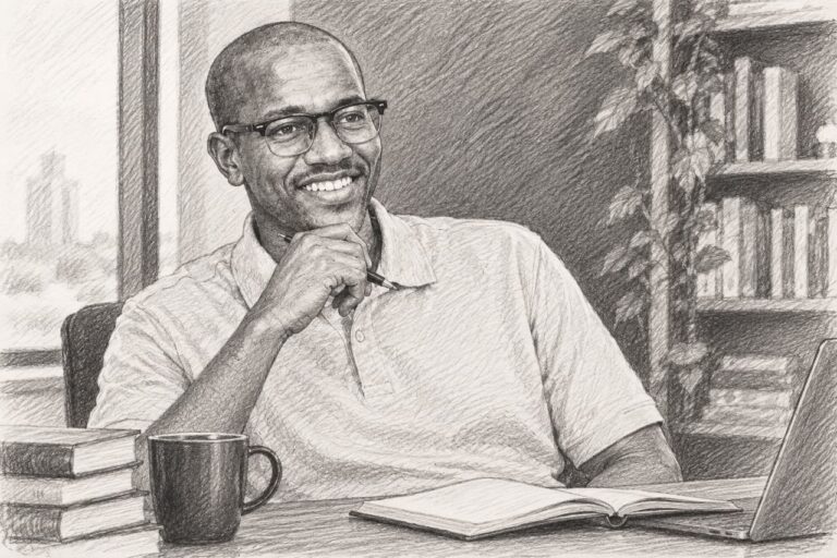 Sketch of Patrick Cyprian Musela, a Swahili Today Columnist