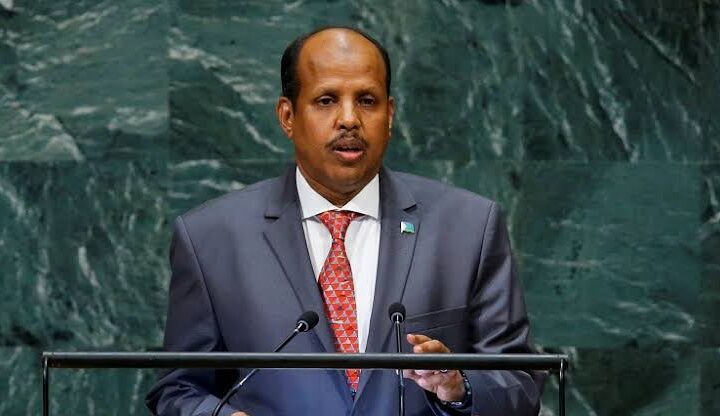 The Chairperson of the African Union (AU) Commission, HE. Mahmoud Ali Youssouf